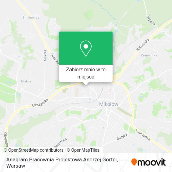 Mapa Anagram Pracownia Projektowa Andrzej Gortel