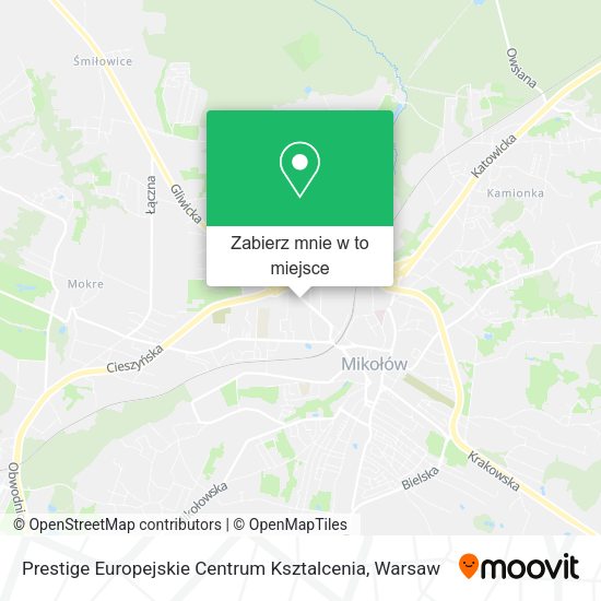 Mapa Prestige Europejskie Centrum Ksztalcenia