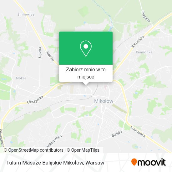 Mapa Tulum Masaże Balijskie Mikołów