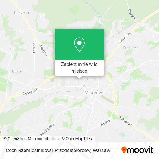 Mapa Cech Rzemieślników i Przedsiębiorców