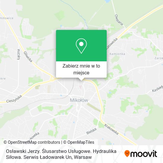 Mapa Osławski Jerzy. Ślusarstwo Usługowe. Hydraulika Siłowa. Serwis Ładowarek Un