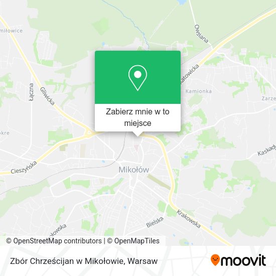 Mapa Zbór Chrześcijan w Mikołowie