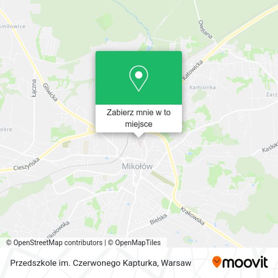 Mapa Przedszkole im. Czerwonego Kapturka