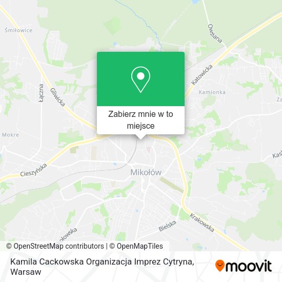 Mapa Kamila Cackowska Organizacja Imprez Cytryna