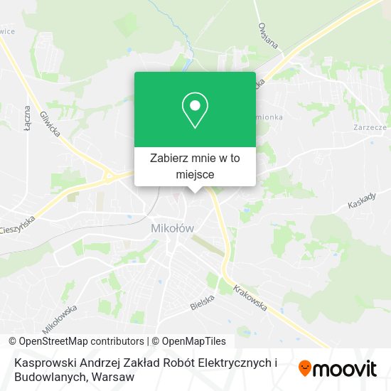 Mapa Kasprowski Andrzej Zakład Robót Elektrycznych i Budowlanych