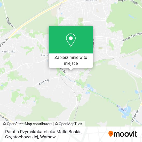 Mapa Parafia Rzymskokatolicka Matki Boskiej Częstochowskiej