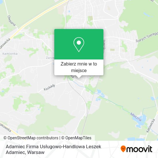 Mapa Adamiec Firma Usługowo-Handlowa Leszek Adamiec