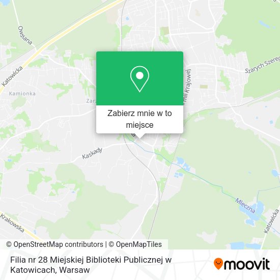 Mapa Filia nr 28 Miejskiej Biblioteki Publicznej w Katowicach