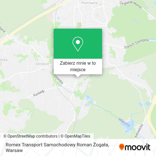 Mapa Romex Transport Samochodowy Roman Żogała