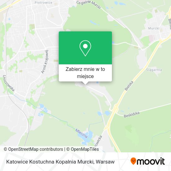 Mapa Katowice Kostuchna Kopalnia Murcki