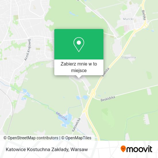 Mapa Katowice Kostuchna Zakłady