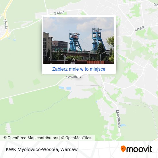 Mapa KWK Mysłowice-Wesoła