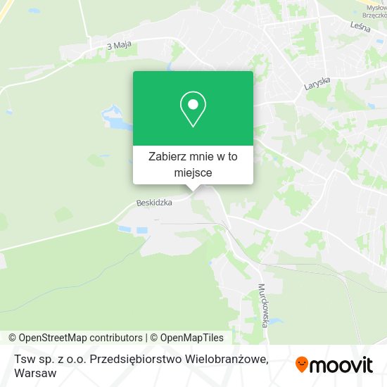 Mapa Tsw sp. z o.o. Przedsiębiorstwo Wielobranżowe