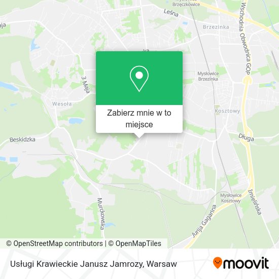 Mapa Usługi Krawieckie Janusz Jamrozy