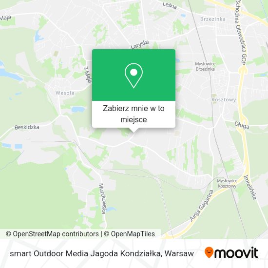 Mapa smart Outdoor Media Jagoda Kondziałka