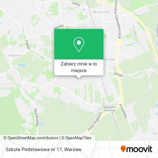 Mapa Szkoła Podstawowa nr 17