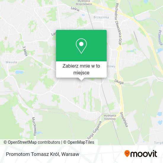 Mapa Promotom Tomasz Król