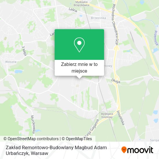 Mapa Zakład Remontowo-Budowlany Magbud Adam Urbańczyk