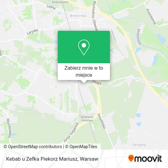 Mapa Kebab u Zefka Piekorz Mariusz