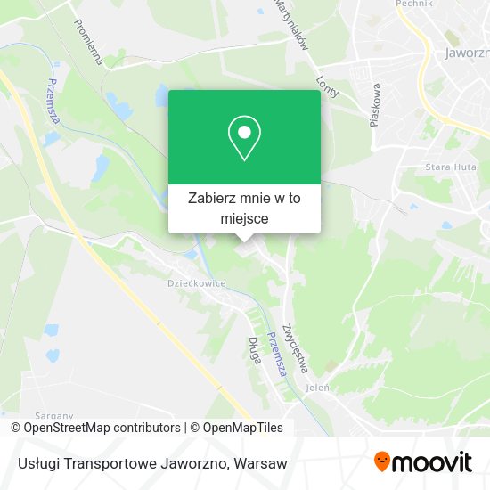 Mapa Usługi Transportowe Jaworzno