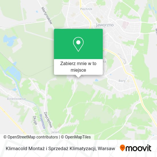 Mapa Klimacold Montaż i Sprzedaż Klimatyzacji