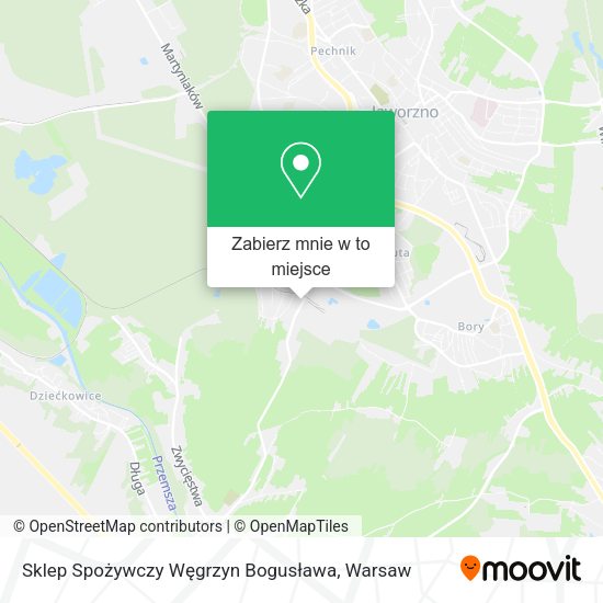 Mapa Sklep Spożywczy Węgrzyn Bogusława