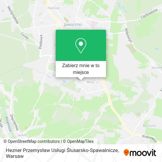 Mapa Hezner Przemysław Usługi Ślusarsko-Spawalnicze