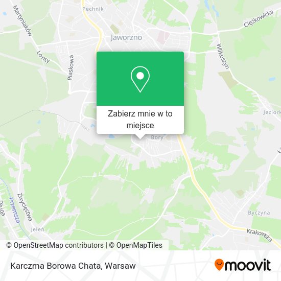 Mapa Karczma Borowa Chata