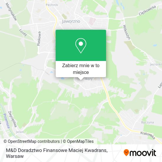 Mapa M&D Doradztwo Finansowe Maciej Kwadrans