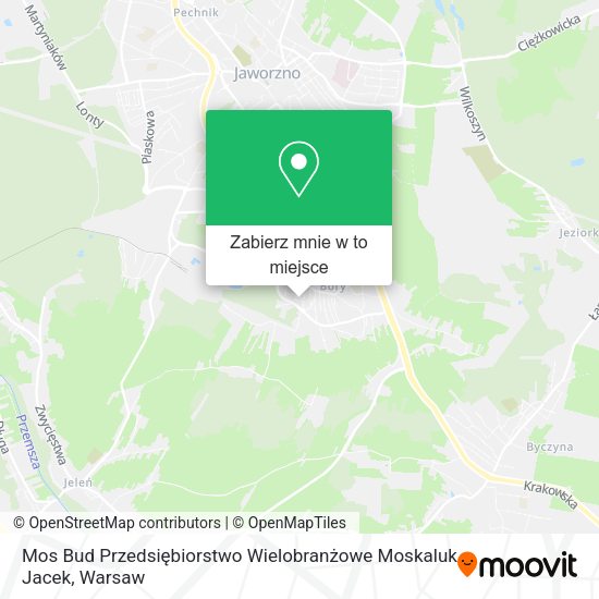 Mapa Mos Bud Przedsiębiorstwo Wielobranżowe Moskaluk Jacek