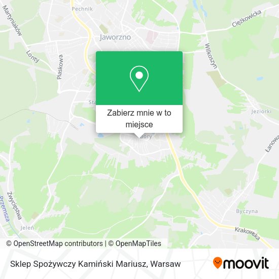 Mapa Sklep Spożywczy Kamiński Mariusz