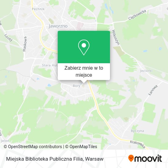 Mapa Miejska Biblioteka Publiczna Filia