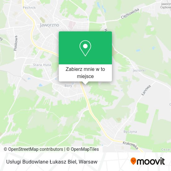 Mapa Usługi Budowlane Łukasz Biel