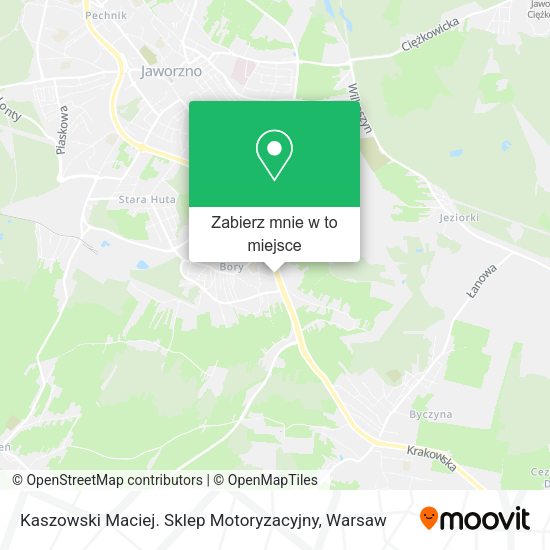 Mapa Kaszowski Maciej. Sklep Motoryzacyjny