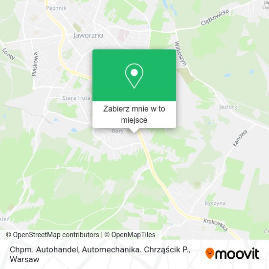 Mapa Chpm. Autohandel, Automechanika. Chrząścik P.