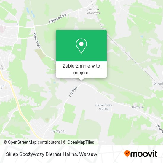 Mapa Sklep Spożywczy Biernat Halina