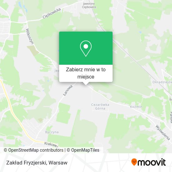 Mapa Zakład Fryzjerski