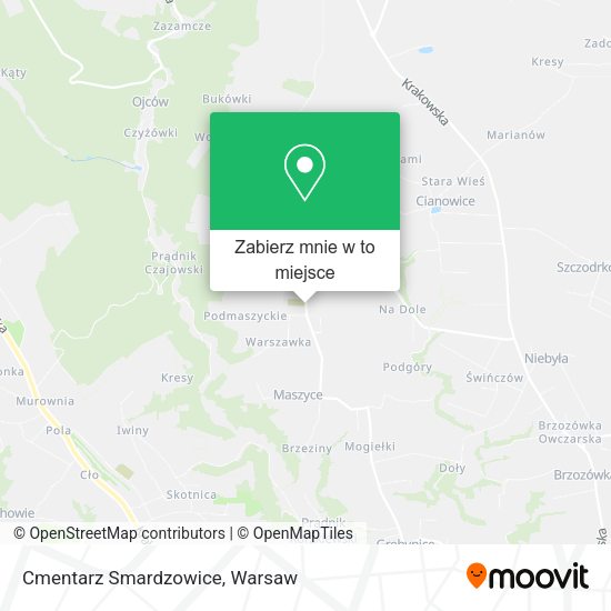 Mapa Cmentarz Smardzowice