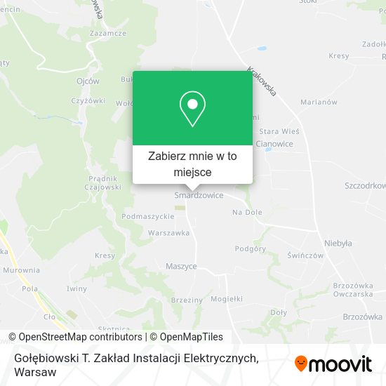 Mapa Gołębiowski T. Zakład Instalacji Elektrycznych