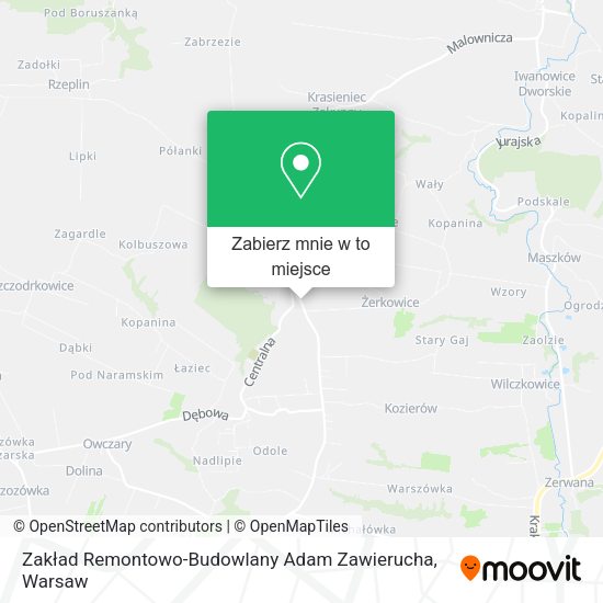 Mapa Zakład Remontowo-Budowlany Adam Zawierucha