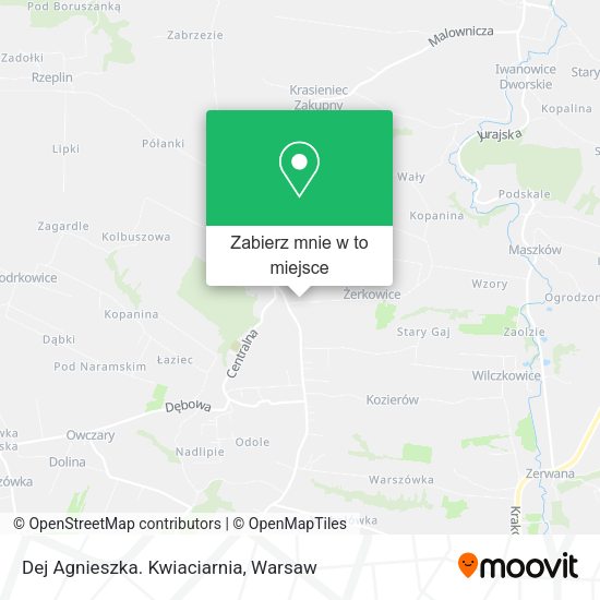 Mapa Dej Agnieszka. Kwiaciarnia