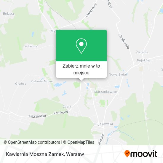 Mapa Kawiarnia Moszna Zamek