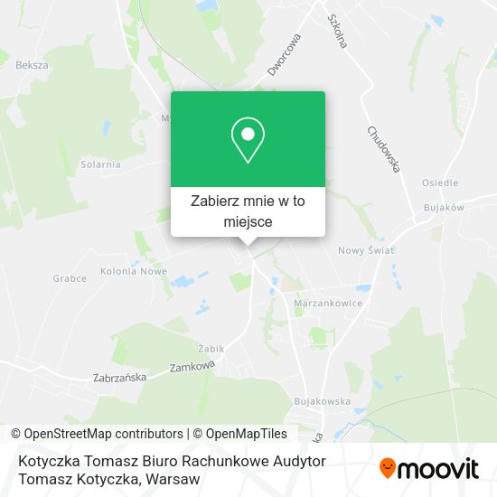 Mapa Kotyczka Tomasz Biuro Rachunkowe Audytor Tomasz Kotyczka