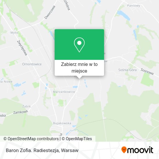 Mapa Baron Zofia. Radiestezja