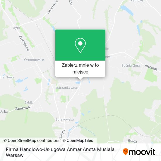 Mapa Firma Handlowo-Usługowa Anmar Aneta Musiała