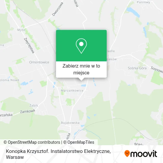 Mapa Konopka Krzysztof. Instalatorstwo Elektryczne