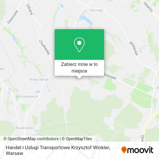 Mapa Handel i Usługi Transportowe Krzysztof Winkler