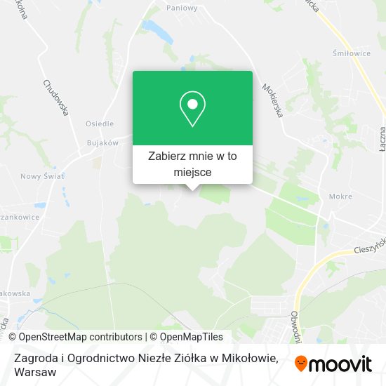 Mapa Zagroda i Ogrodnictwo Niezłe Ziółka w Mikołowie