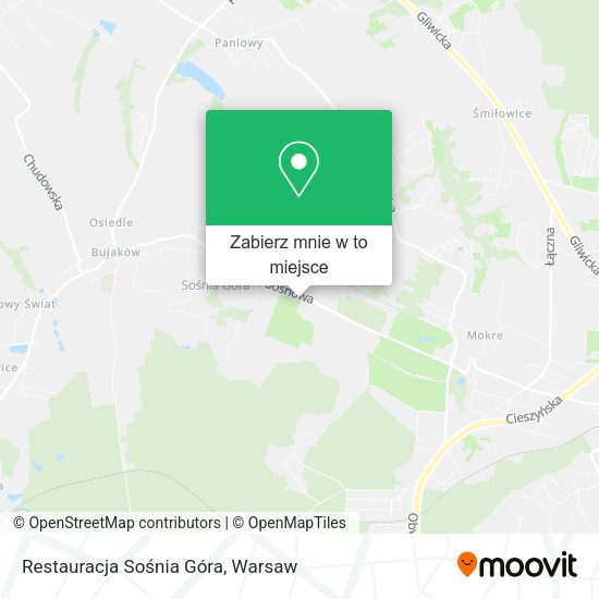 Mapa Restauracja Sośnia Góra