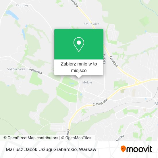 Mapa Mariusz Jacek Usługi Grabarskie